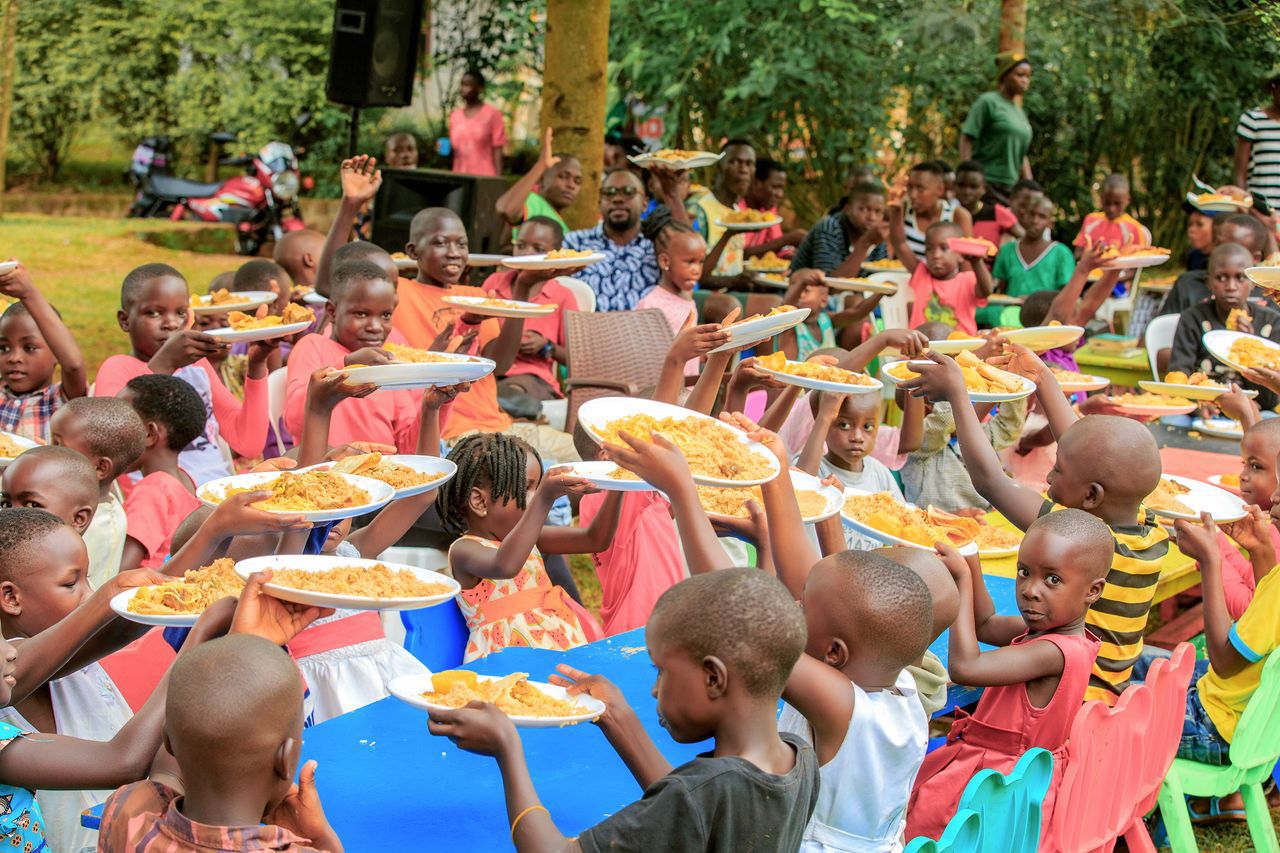 Feeding program at Hope Villas